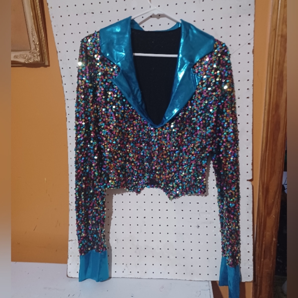 Jacket Style Pullover Dance Costume Top In Multiple Sizes